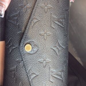 Louis Vuitton Textured Black Card Holder